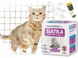 Balkono komplektas 8x2 m su tankiu tinkleliu katėms, akutės 28x28 mm, montavimas be gręžimo