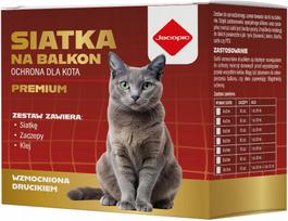 Sustiprintas kačių balkono tinklas be gręžimo, 6x2 m