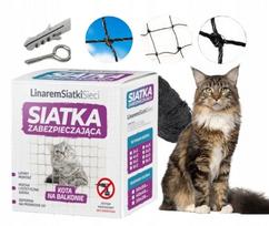 Kačių balkono tinklas 6x3 m, tvirtinamas be gręžimo