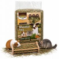 Šienas triušiams ir graužikams su morkomis NatureLand, 650 g