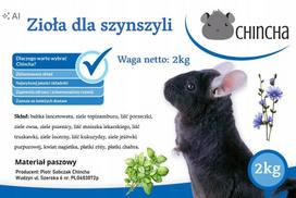 Žolelių mišinys žiurkėnams, sveiki lapai, daug skaidulų, 2 kg