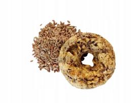 Obuolių ir linų sėmenų užkandis „Healthy Donut“, apie 20 g