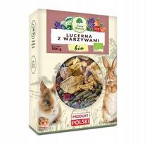 Triušių ir graužikų pašaras BIO ALFALFA su daržovėmis, 500 g