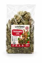 Graužikų, triušių, jūrų kiaulyčių pašaras su braškių lapais LOVENO 100 g