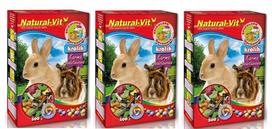 Triušių pašaro mišinys Natural-Vit, 0,5 kg, 3 vnt.