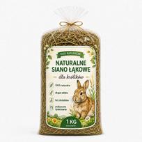 Triušių pašaras – natūralios pievos šienas, 1 kg