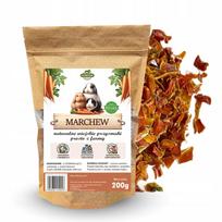 Džiovintos morkų kubeliai Samfarm, 200 g, triušiams ir graužikams
