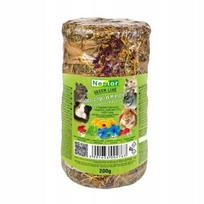 Šienas graužikams ir triušiams Nestor su žiedais, hibisku, medetkomis, 200 g