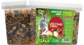 Triušių ir šinšilų pašaras BIOFEED LITTLE FRIENDS su vaisiais, 1,4 kg