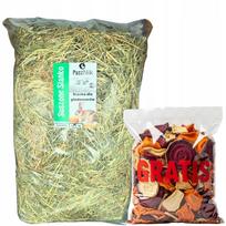 Triušių, jūrų kiaulyčių, šinšilų pašaras Hay 1kg, pirmo pjovimo, su daržovių priedu