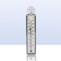 Fish Tank Thermometer Waterproof Suction Cup Anti-collision Water Temperature Gauge With Clear Scale white