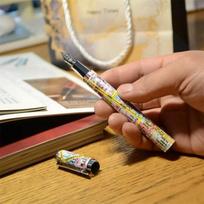 Lovely Benovel Berlin Map Fountain Pen Metal Ballpoint Pen 0.6mm Nib Calligraphy Pen Luxury Office Supplies Writing Pens 0.6mm brown