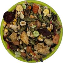 Graužikų, kiaulių ir triušių pašaras MUESLI, daržovių ir vaisių mišinys, 4,5 kg