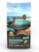 Šunų maistas AMBROSIA jauniems šuniukams su sardinėmis ir silkėmis, 1,5 kg