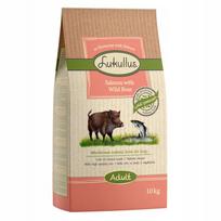Sausas šunų maistas Lukullus Adult, lašiša su laukine mėsa, 10 kg