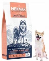 Šunų maistas NEKMAR Low Grain su šviežia arkliena, 2 kg