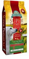 Šunų pašaras MILLS FARM Puppy Large Breed, lašiša ir žirniai, 12 kg