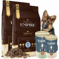 Sausas maistas aviganių veislės šuniukams EMPIRE, rinkinys 2x12 kg + 2 kg