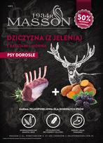 Šunų pašaras be grūdų MASSON su elniena, 2 kg, suaugusiems vidutiniams ir dideliems šunims