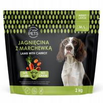 Sausas šunų pašaras su ėriena ir morkomis M/L, 56% ėrienos, 2 kg
