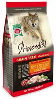 Šunų pašaras be grūdų Primordial Mini Adult su putpelių ir antiena, 6 kg