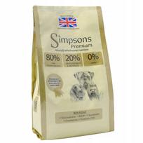 Šunų pašaras Simpsons Premium 80/20 Fish su žuvimi, suaugusiems, 12 kg