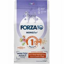 Šunų pašaras Forza10 Mono Diet Toy & Mini, arkliena su žirniais, 1,5 kg