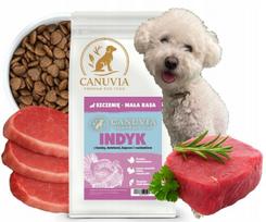 Šunų maistas Canuvia, kalakutiena ir antiena, jauniems Jorkšyro ir Maltos bišonams, hipoalerginis, 2 kg