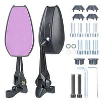 Universal Anti Glares Glass Rearview Mirrors Scooters Safety Accessories Bike Handlebar Mirror for Motorcycles & Scooters 1 pink