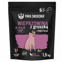 Sausas šunų ėdalas Paka Zwierzaka su kiauliena ir kriauše, 1,5 kg