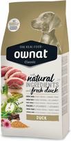Sausas šunų maistas Ownat Duck Classic 12 kg, su antiena