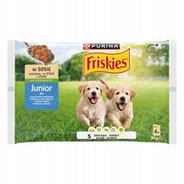 Šlapiukas FRISKIES JUNIOR su vištiena ir morkomis, 4 x 85 g