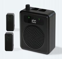 Nešiojamas R11 Bluetooth garso stiprintuvas su segamu mikrofonu ir 2 mikrofonais