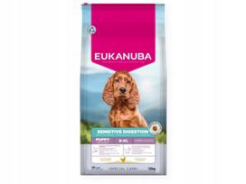 Sausas šunų maistas EUKANUBA Sensitive Digestion jauniems šunims, vištiena, 12 kg