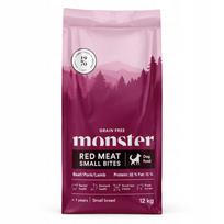 Sausas šunų pašaras Monster Dog Small Bites, 12 kg, be grūdų, su raudona mėsa