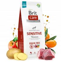 Šunų pašaras BRIT CARE Sensitive su elniena, be grūdų, 12 kg