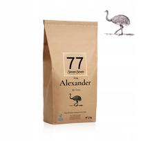 Šunų maistas Alexander su stručiu, 3 x 2 kg
