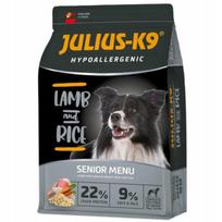 Sausas ėdalas vyresniems šunims JULIUS-K9 su ėriena ir ryžiais, hipoalerginis, 12 kg