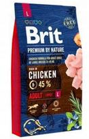 Sausas šunų maistas BRIT PREMIUM BY NATURE ADULT LARGE su jautiena, 8 kg