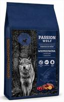 Šunų pašaras Passion Wolf su kiauliena, saldžiąja bulve ir obuoliu, vidutinių ir didelių veislių, 12 kg
