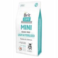 Šunų sausas pašaras Brit Care Mini Light Sterilised su triušiena, 1 kg