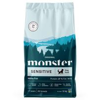 Sausas maistas jautriems šunims Monster Dog Original Sensitive su žuvimi, 12 kg