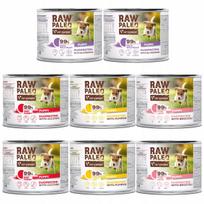 Šunų konservai RAW PALEO PUPPY, duoproteino, įvairių skonių, 8 x 200 g
