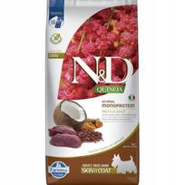 Šunų pašaras N&D Quinoa su elniena ir kokosu, mažos veislės, 7 kg