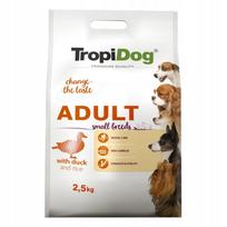 Sausas šunų maistas TROPIDOG PREMIUM Small su antiena ir ryžiais, 2,5 kg