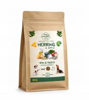 Sausas šunų maistas DOG CONTROL, silkė su obuoliais, be žirnių, 3 kg