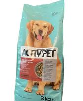 Sausas šunų maistas Activ Pet su jautiena ir daržovėmis, 3 kg