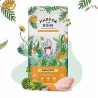 Šunų maistas HARPER & BONE, kalakutiena, antiena, vištiena, daržovės, 2 kg