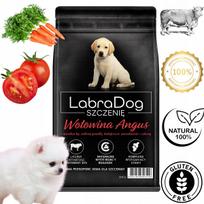 Šunų maistas LabraDog, jautiena, baltiems veisliniams šuniukams su ašarų dėmėmis, 2 kg