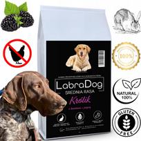 Sausas šunų maistas LabraDog, hipoalerginis, su triušiena, 6 kg